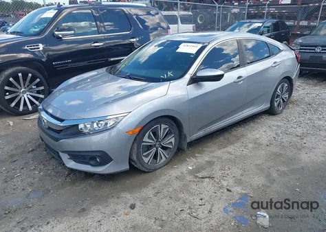2018 Honda Civic Ex-L from USA, damaged, VIN JHMFC1F78JX002873